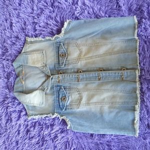 Highway Denim Vest Size Large